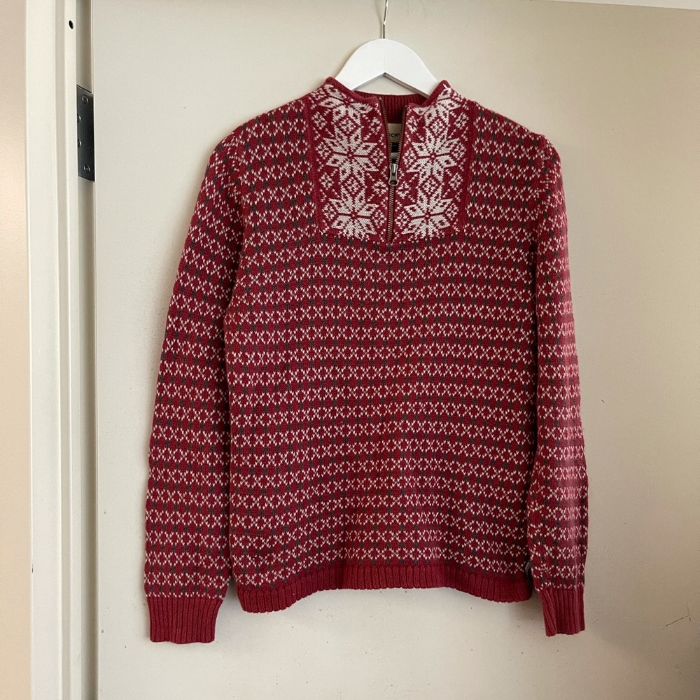 Woolrich Snowflake Print Sweater